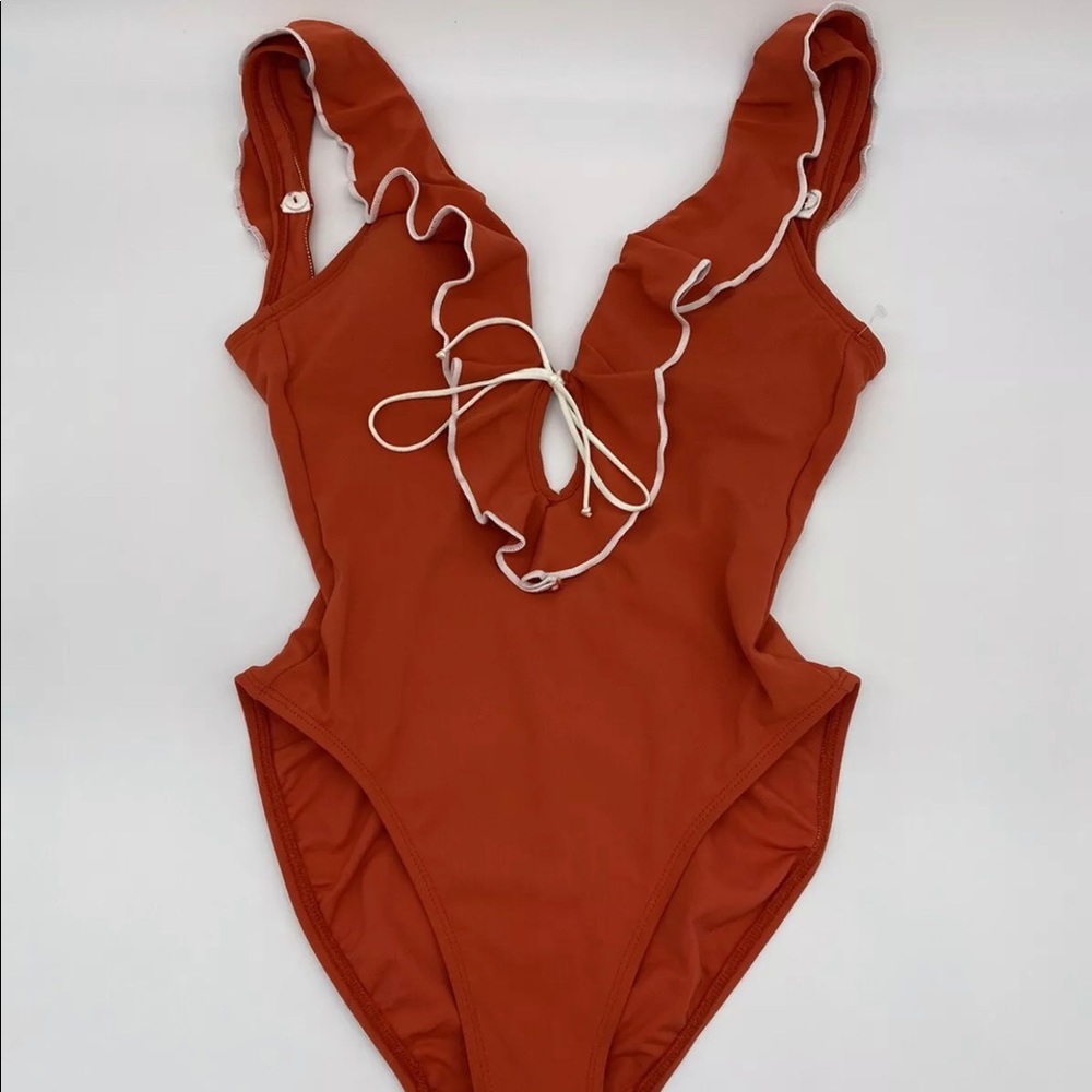 Robin Piccone One-Piece Swimsuit In Orange
